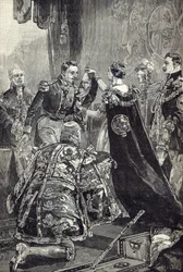 Die Königin verleiht dem Kaiser der Franzosen den Hosenbandorden